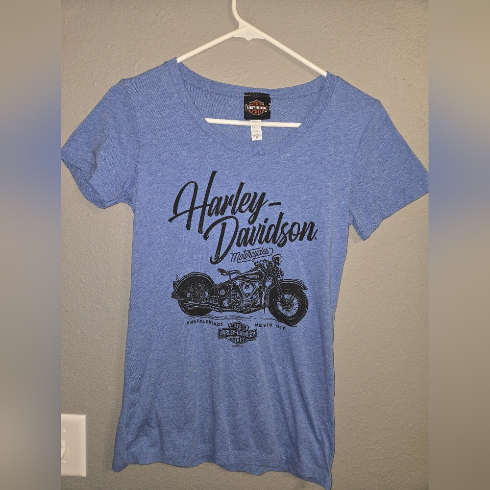 SUMMER SALE! $5 Harley Davidson Hill City South Dakota Womens Tee Size Medium